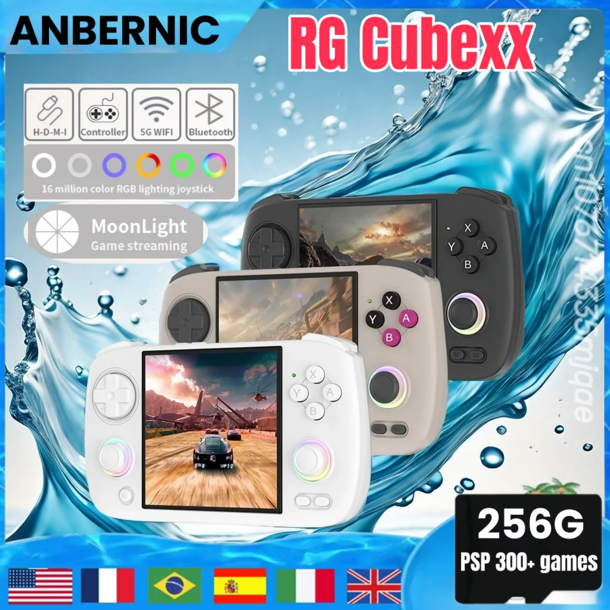 ANBERNIC RG-CubeXX Retro Handheld Games Console 3.95 Inch IPS Screen Linux 64-bit RGB Supports 5G WIFI Bluetooth 5.0 High-precis
ANBERNIC RG-CubeXX Retro Handheld Games Console 3.95 Inch IPS Screen Linux 64-bit RGB Supports 5G WIFI Bluetooth 5.0 High-precis