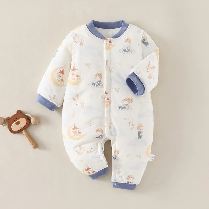 Somenie Baby Onesie Winter Padded Thickened Warm Bodysuit Cute Printed Boys Girls Pajamas Newborn Soft And Comfortable Jumpsuit
Somenie Baby Onesie Winter Padded Thickened Warm Bodysuit Cute Printed Boys Girls Pajamas Newborn Soft And Comfortable Jumpsuit