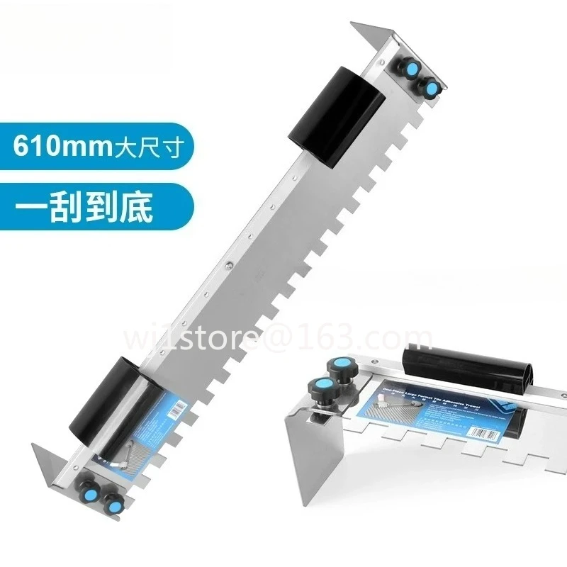 Large Serrated Trowel for Tile Installation, Grout Scraper, Tile Adhesive Scraper, Groove Puller, Tiling Mud Tool
Large Serrated Trowel for Tile Installation, Grout Scraper, Tile Adhesive Scraper, Groove Puller, Tiling Mud Tool