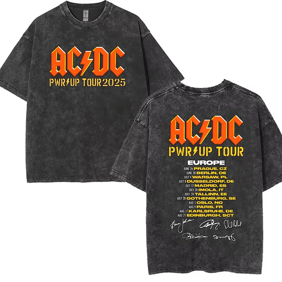 2025 retro old heavy cotton solid color Ac Power Up Dc 2025 music short-sleeved summer loose top tide washed T-shirt
2025 retro old heavy cotton solid color Ac Power Up Dc 2025 music short-sleeved summer loose top tide washed T-shirt