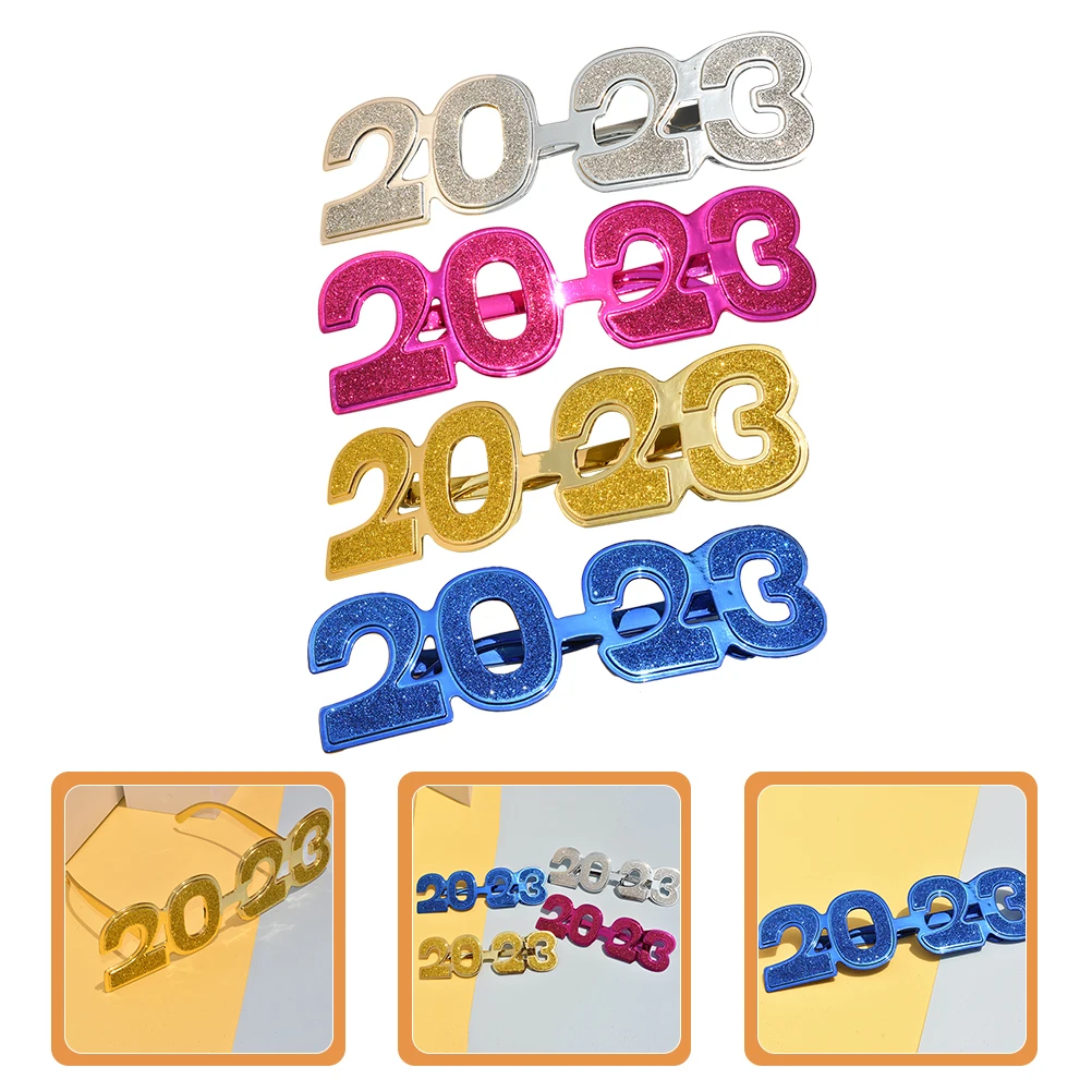 4pcs Photo Props Glasses 2023 New Year Party Eyeglasses Funny Costume Accessory For Adults Kids Lightweight Party Favors 
4pcs Photo Props Glasses 2023 New Year Party Eyeglasses Funny Costume Accessory For Adults Kids Lightweight Party Favors