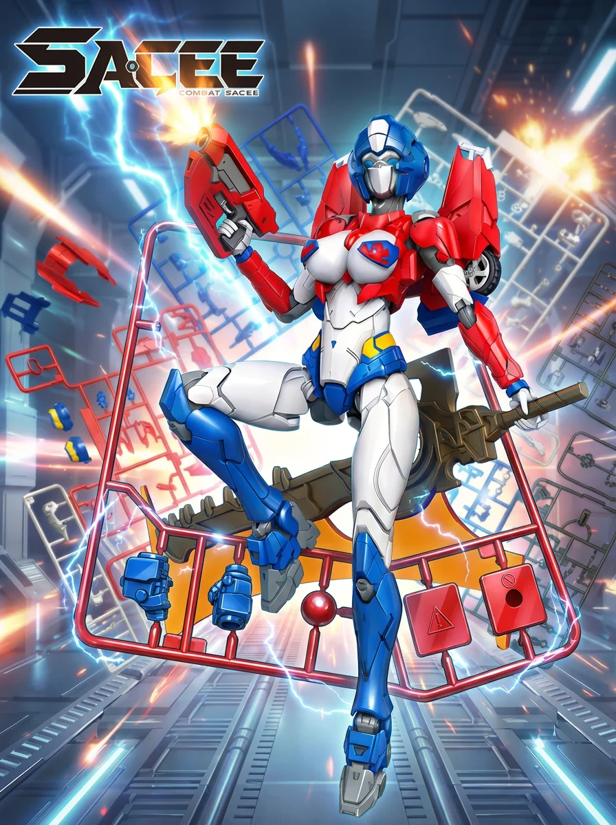 New.Upgraded Arcee Sassy Mecha Action Figure Assemble Model Toy With Light Up Eyes Large Sword Collectible Robot Building Kit
New.Upgraded Arcee Sassy Mecha Action Figure Assemble Model Toy With Light Up Eyes Large Sword Collectible Robot Building Kit