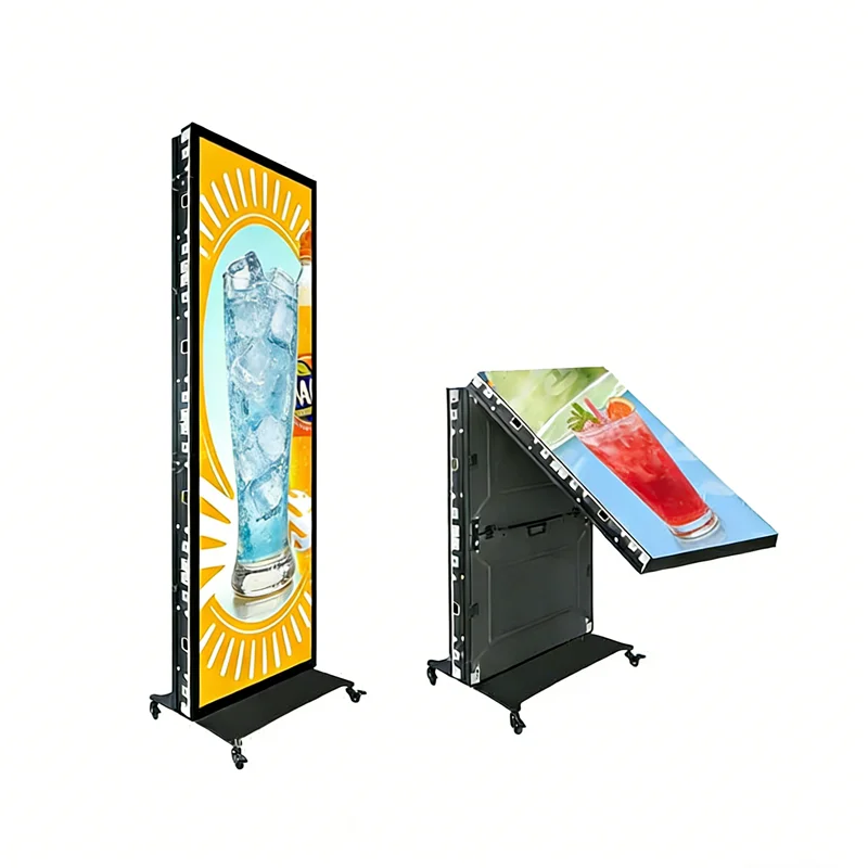 High Brightness Foldable Structure Indoor Totem LED Display Poster for Commercial Advertising Digital Signage Led Lightbox
High Brightness Foldable Structure Indoor Totem LED Display Poster for Commercial Advertising Digital Signage Led Lightbox