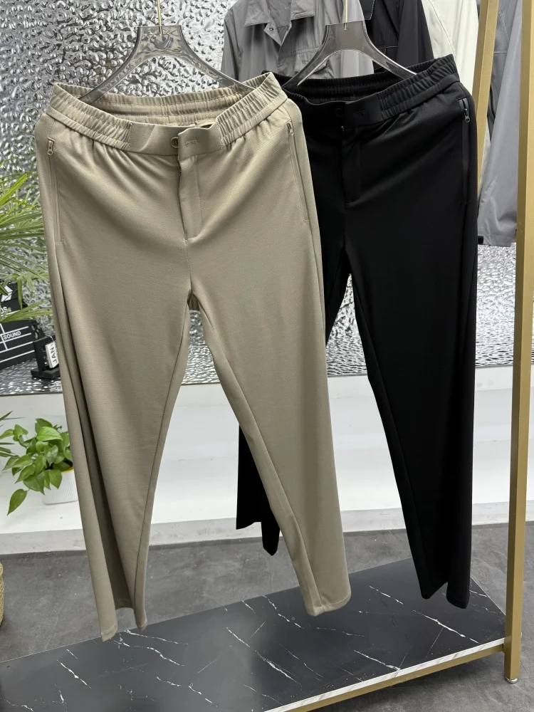 Smooth Silky Men's Casual Pants Elastic Waist Loose Fit Straight Leg Basic Color Spring Summer Cool Feeling
Smooth Silky Men's Casual Pants Elastic Waist Loose Fit Straight Leg Basic Color Spring Summer Cool Feeling