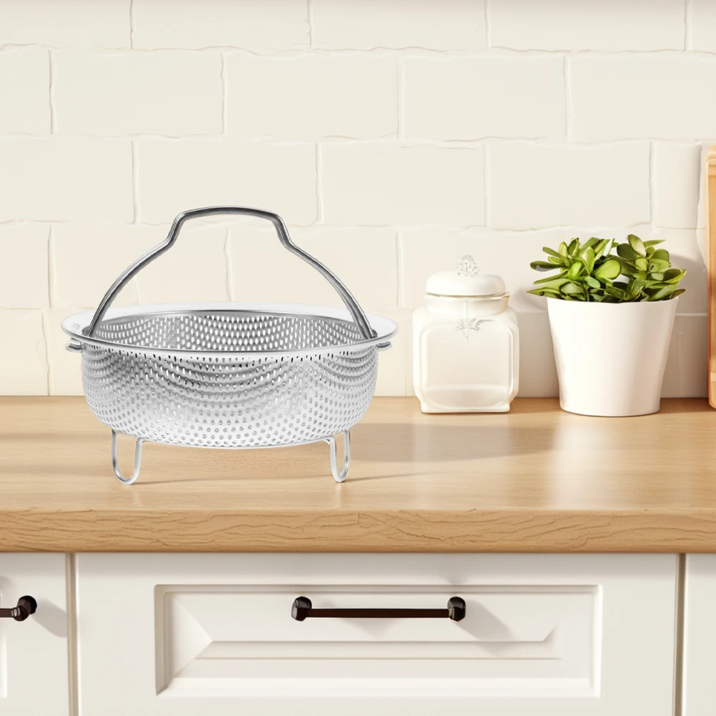Drain Basket Metal Steamer Insert with Handle Pasta Strainer Stainless Steel Pan Fine Mesh Cooking
Drain Basket Metal Steamer Insert with Handle Pasta Strainer Stainless Steel Pan Fine Mesh Cooking