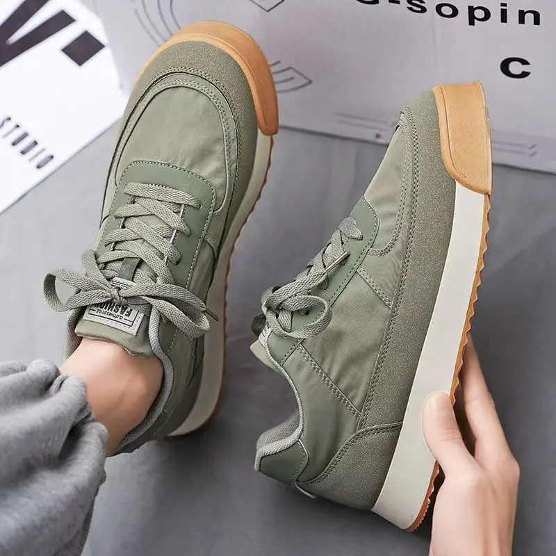 Spring and autumn men's shoes fashion casual platform shoes comfortable breathable light ice silk canvas non-slip running shoes
Spring and autumn men's shoes fashion casual platform shoes comfortable breathable light ice silk canvas non-slip running shoes