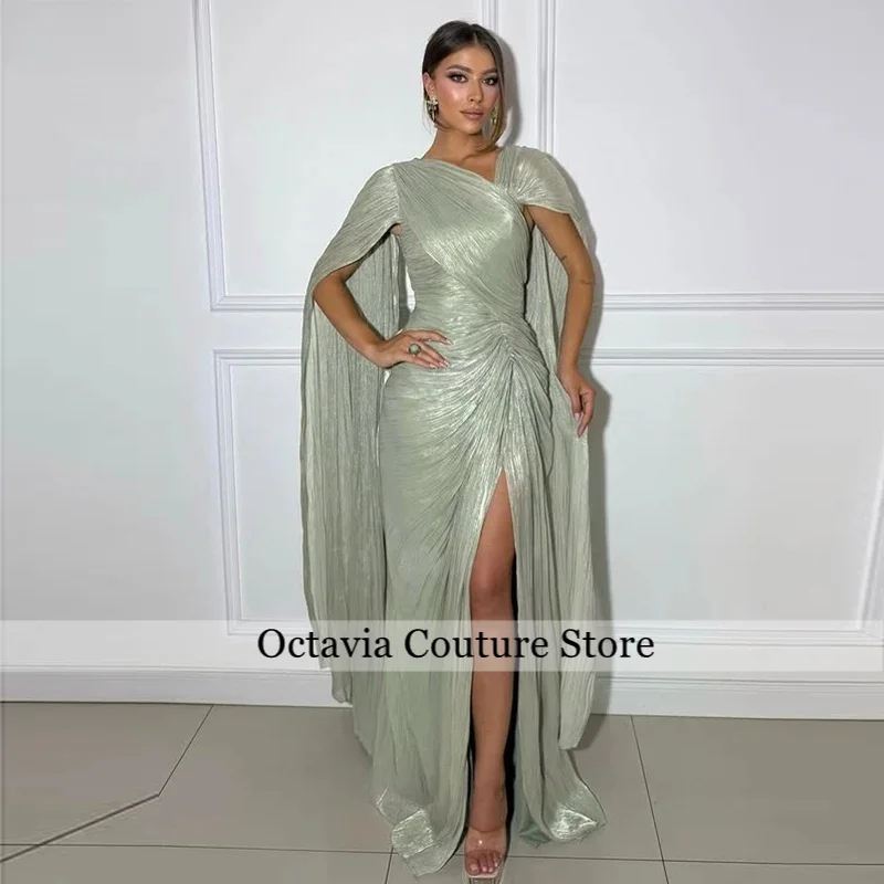 Mermaid Arab Prom Dresses Sleeveless Shiny Satin Evening Party Gown Dubai Split Dress robes de soirée Customized
Mermaid Arab Prom Dresses Sleeveless Shiny Satin Evening Party Gown Dubai Split Dress robes de soirée Customized