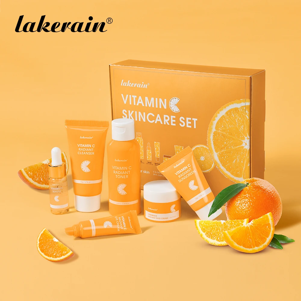 6 шт./компл., набор для ухода за кожей с витамином С, отбеливающий крем, сыворотка для темных пятен, темные круги, очистка лица, увлажняющие осветляющие наборы
6 шт./компл., набор для ухода за кожей с витамином С, отбеливающий крем, сыворотка для темных пятен, темные круги, очистка лица, увлажняющие осветляющие наборы