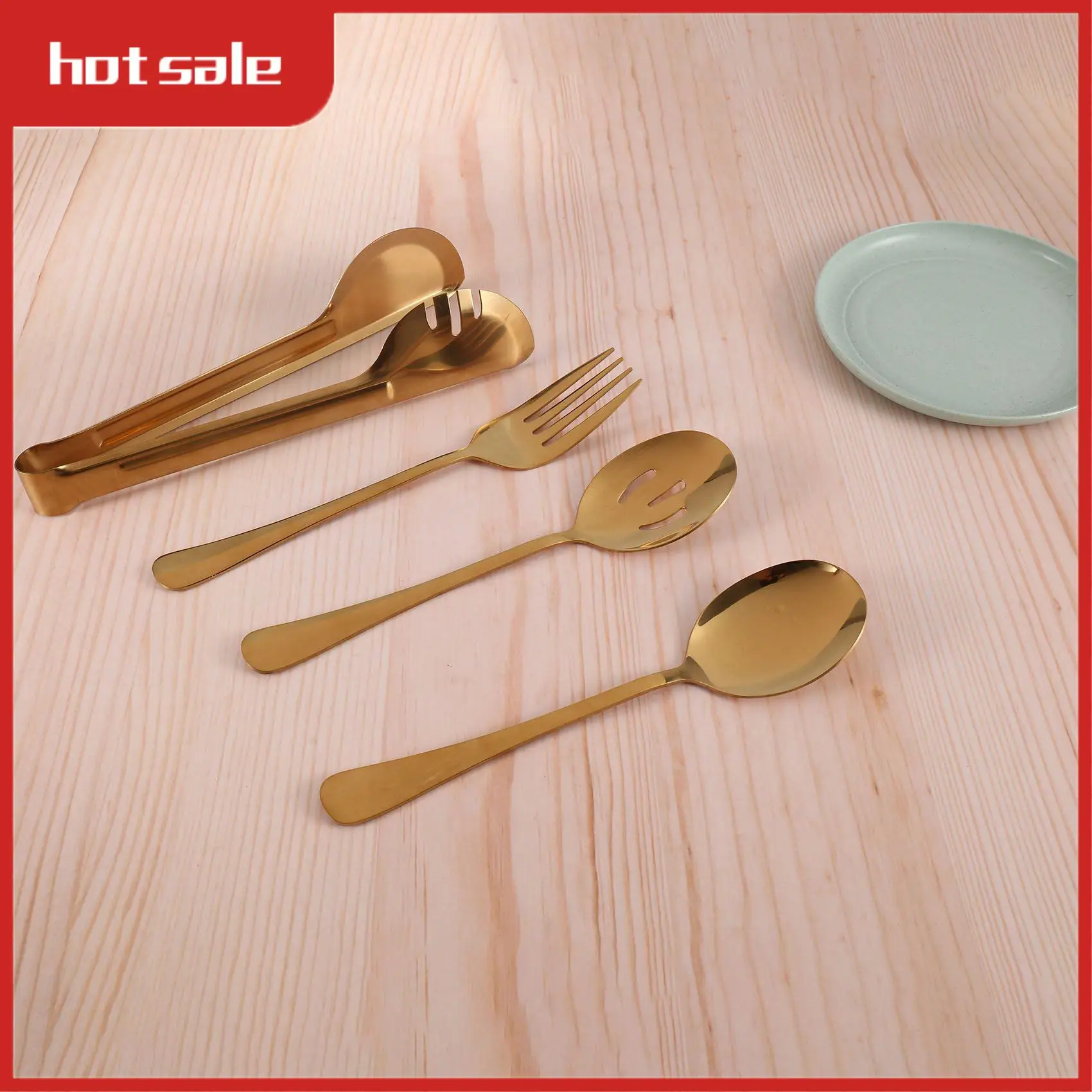 A33R-Stainless Steel Flatware Serving Utensils Large Serving Spoon Set Of For Kitchen (8 Pieces)
A33R-Stainless Steel Flatware Serving Utensils Large Serving Spoon Set Of For Kitchen (8 Pieces)