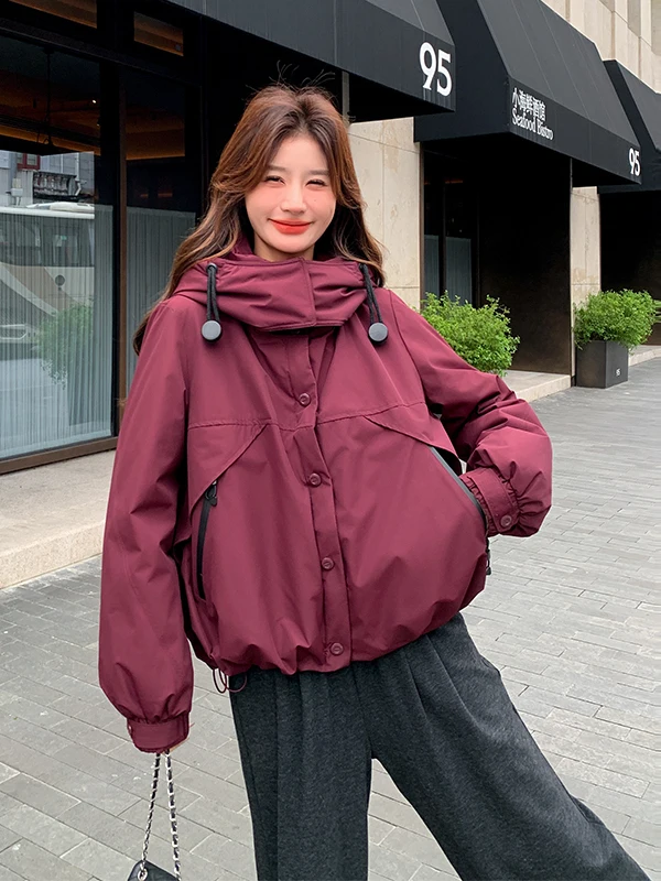 Женская короткая пуховая куртка с капюшоном, повседневная, теплая, зимняя, модная, универсальная, удобная, белая, на пуху.
Женская короткая пуховая куртка с капюшоном, повседневная, теплая, зимняя, модная, универсальная, удобная, белая, на пуху.