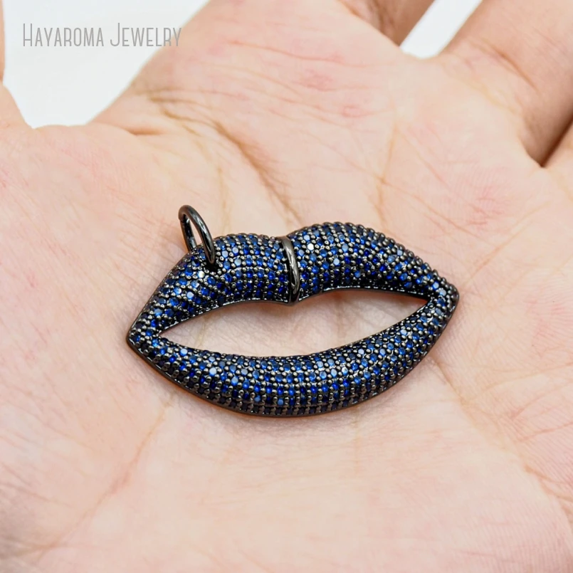 5Pcs Invisible Setting Lips Gunmetal Plated Black Blue Wholesale Copper Jewelry Metal Cubic Zirconia Pendant
5Pcs Invisible Setting Lips Gunmetal Plated Black Blue Wholesale Copper Jewelry Metal Cubic Zirconia Pendant
