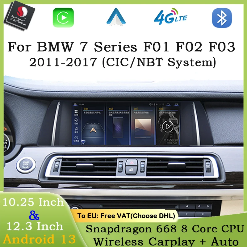 Carplay Auto For BMW 7 Series F01 F02 F03 12G+256G Android 13 Car Radio 8 Core Car Video Player Car Multimedia Player Navigation
Carplay Auto For BMW 7 Series F01 F02 F03 12G+256G Android 13 Car Radio 8 Core Car Video Player Car Multimedia Player Navigation