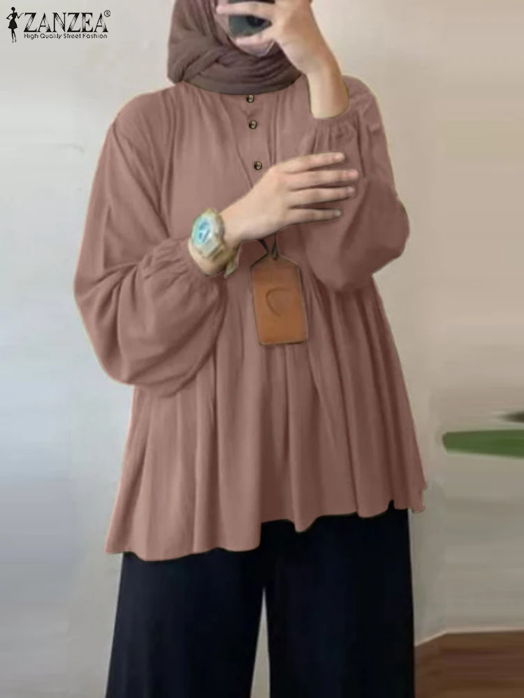 ZANZEA Women O Neck Long Sleeve Blouse Spring Muslim Shirt Female Loose Dubai Turkey Blusas 2023 Casual Vintage Solid Abaya Tops
ZANZEA Women O Neck Long Sleeve Blouse Spring Muslim Shirt Female Loose Dubai Turkey Blusas 2023 Casual Vintage Solid Abaya Tops
