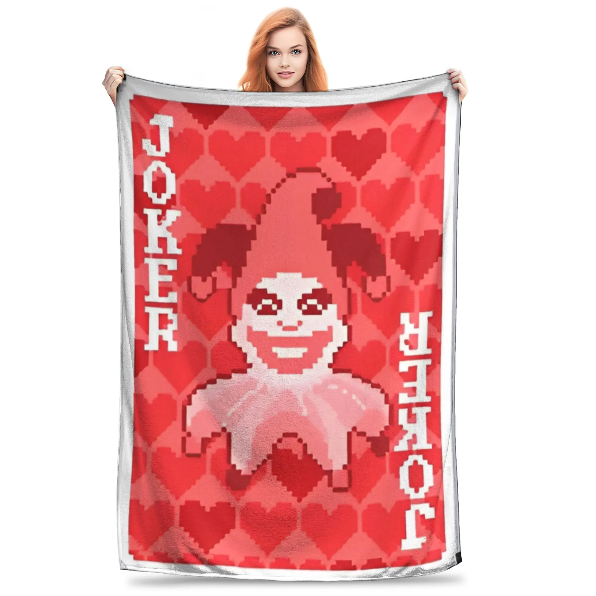 Balatro Playing Card Jocker LUSTY JOKER Blanket Flannel Multi-function Soft Throw Blankets for Home Bedroom Plush Thin Quilt
Balatro Playing Card Jocker LUSTY JOKER Blanket Flannel Multi-function Soft Throw Blankets for Home Bedroom Plush Thin Quilt