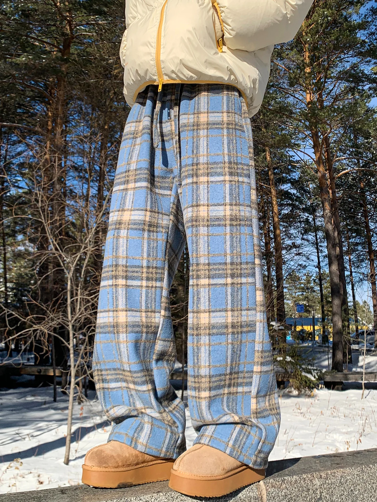 Thiened Fce зимние клетчатые мужские повседневные брюки винтажные широкие длинные брюки молодежные повседневные прямые брюки
Thiened Fce зимние клетчатые мужские повседневные брюки винтажные широкие длинные брюки молодежные повседневные прямые брюки