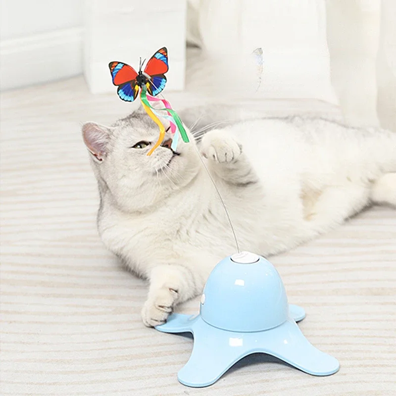 Automatic Cat Tease Toys Interactive Electric Rotating Butterfly Kitten Cat Toys Realistic Fluttering Cat Exercise Pet Products
Automatic Cat Tease Toys Interactive Electric Rotating Butterfly Kitten Cat Toys Realistic Fluttering Cat Exercise Pet Products