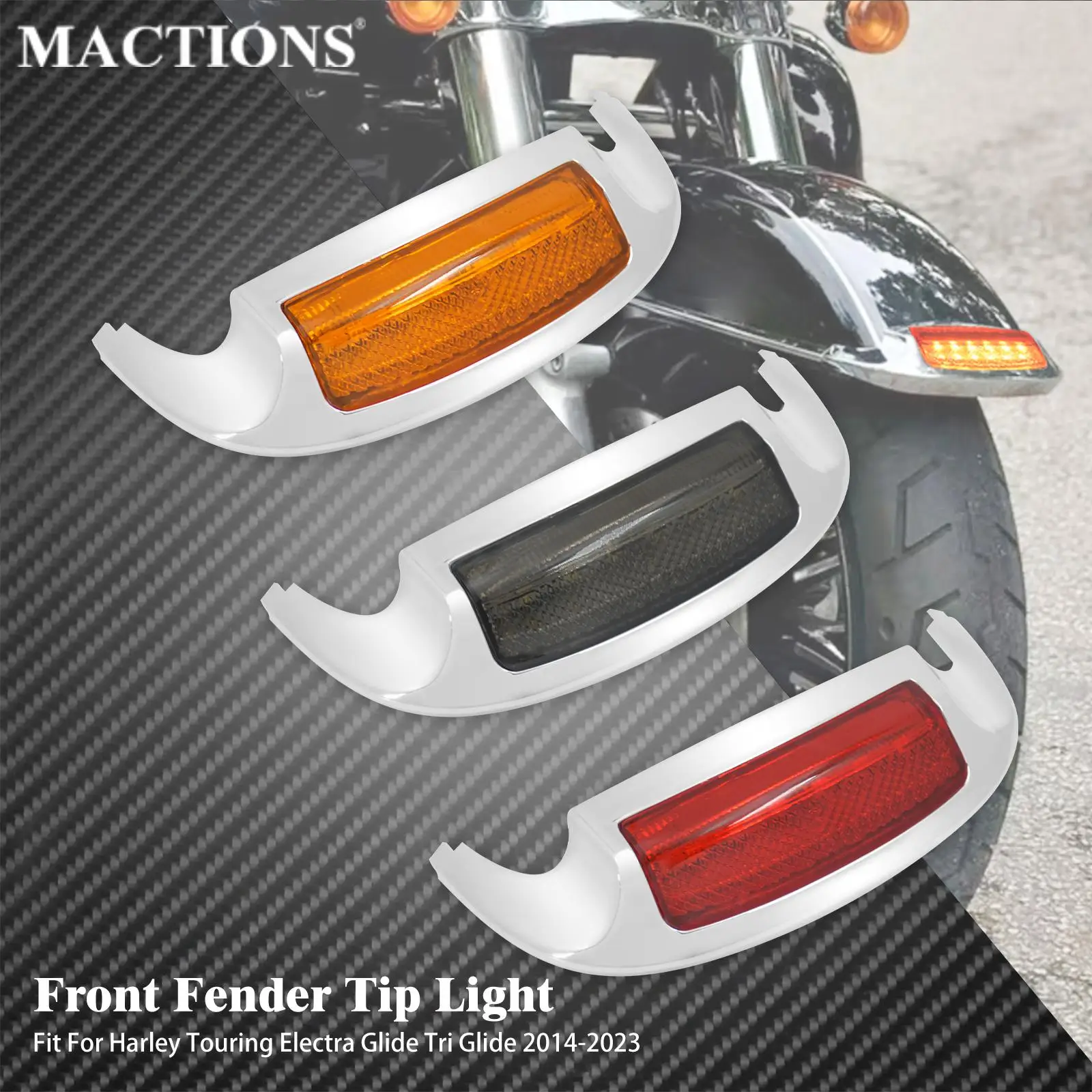 Motorcycle Front Fender Tip Light For Harley Touring Electra Glide Ultra Limited FLHTK Tri Glide 2014-2023 Waterproof LED Light
Motorcycle Front Fender Tip Light For Harley Touring Electra Glide Ultra Limited FLHTK Tri Glide 2014-2023 Waterproof LED Light