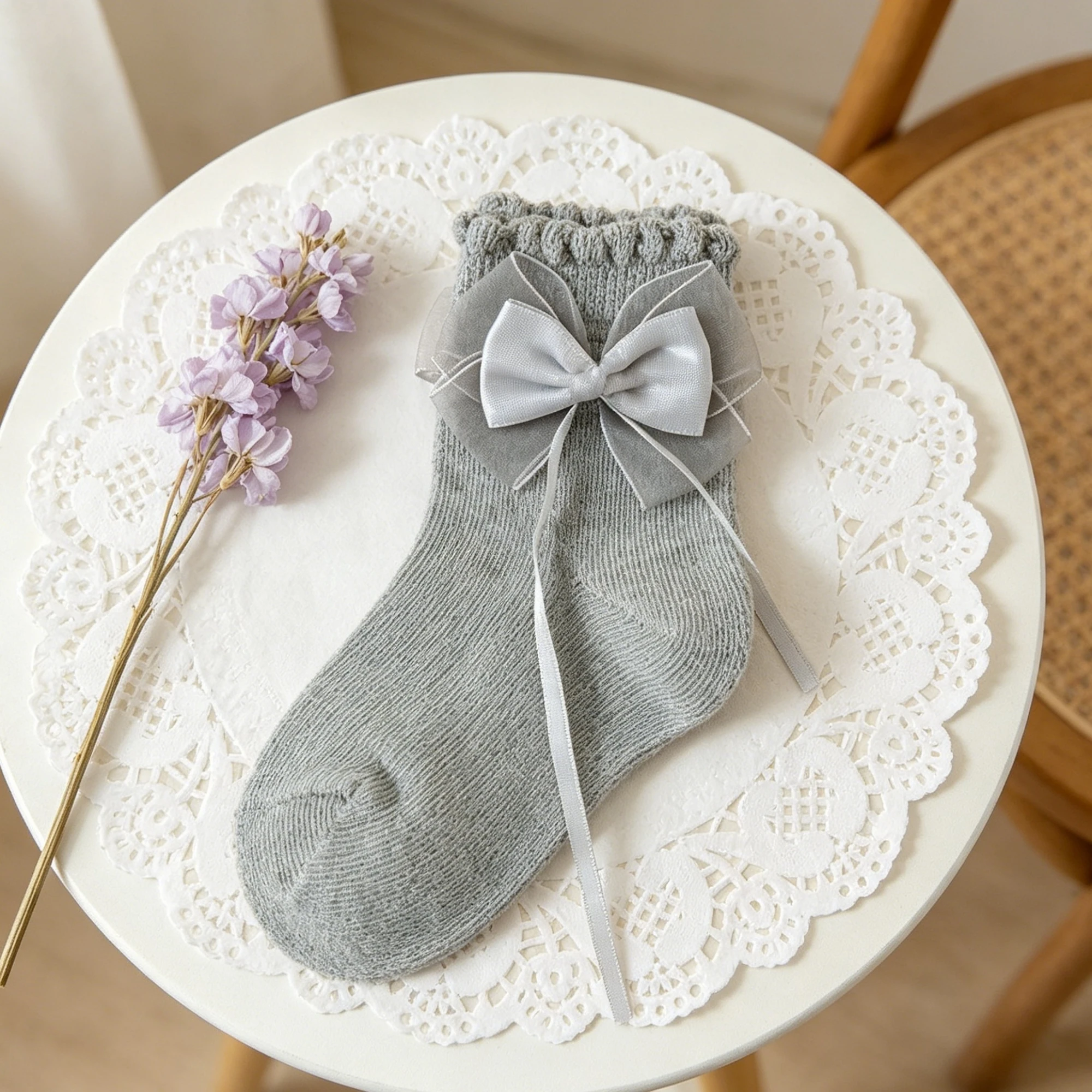 Adorable Infant Girls Ankle Socks with Cute Bow Detail and Frilly Ruffle Design for Stylish Little Princesses
Adorable Infant Girls Ankle Socks with Cute Bow Detail and Frilly Ruffle Design for Stylish Little Princesses