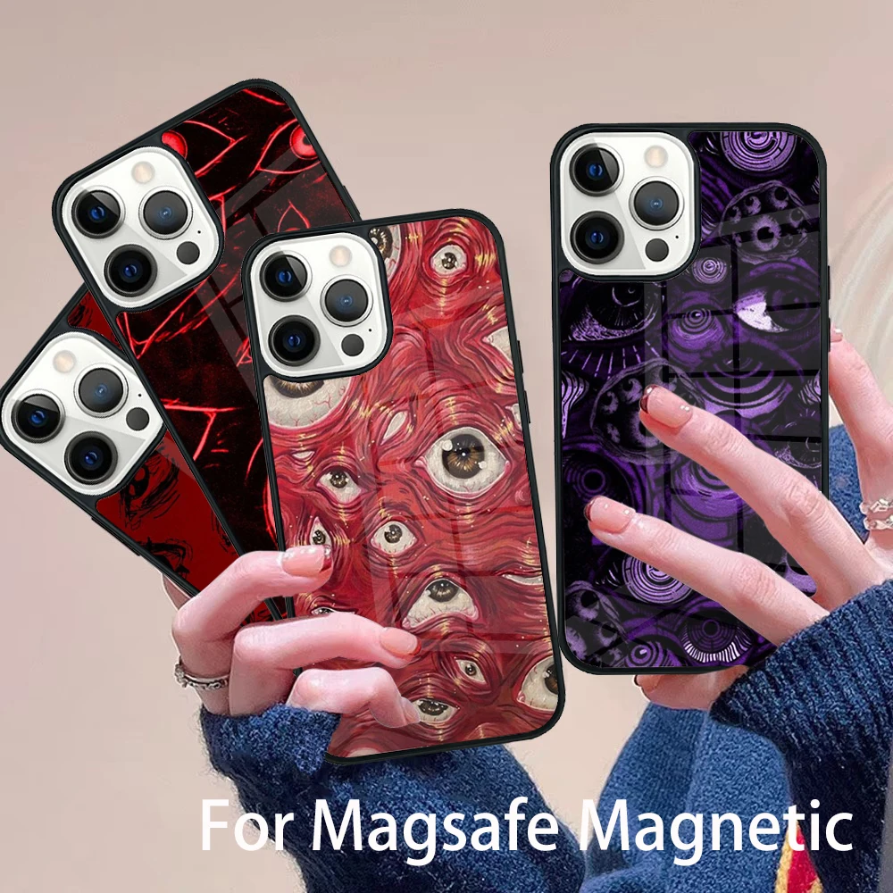 Scary Face Eyes Phone Case Magesafe Magnetic Wireless Charge Cover For IPhone 16 11 12 13 14 15 Pro Max Plus Mini
Scary Face Eyes Phone Case Magesafe Magnetic Wireless Charge Cover For IPhone 16 11 12 13 14 15 Pro Max Plus Mini