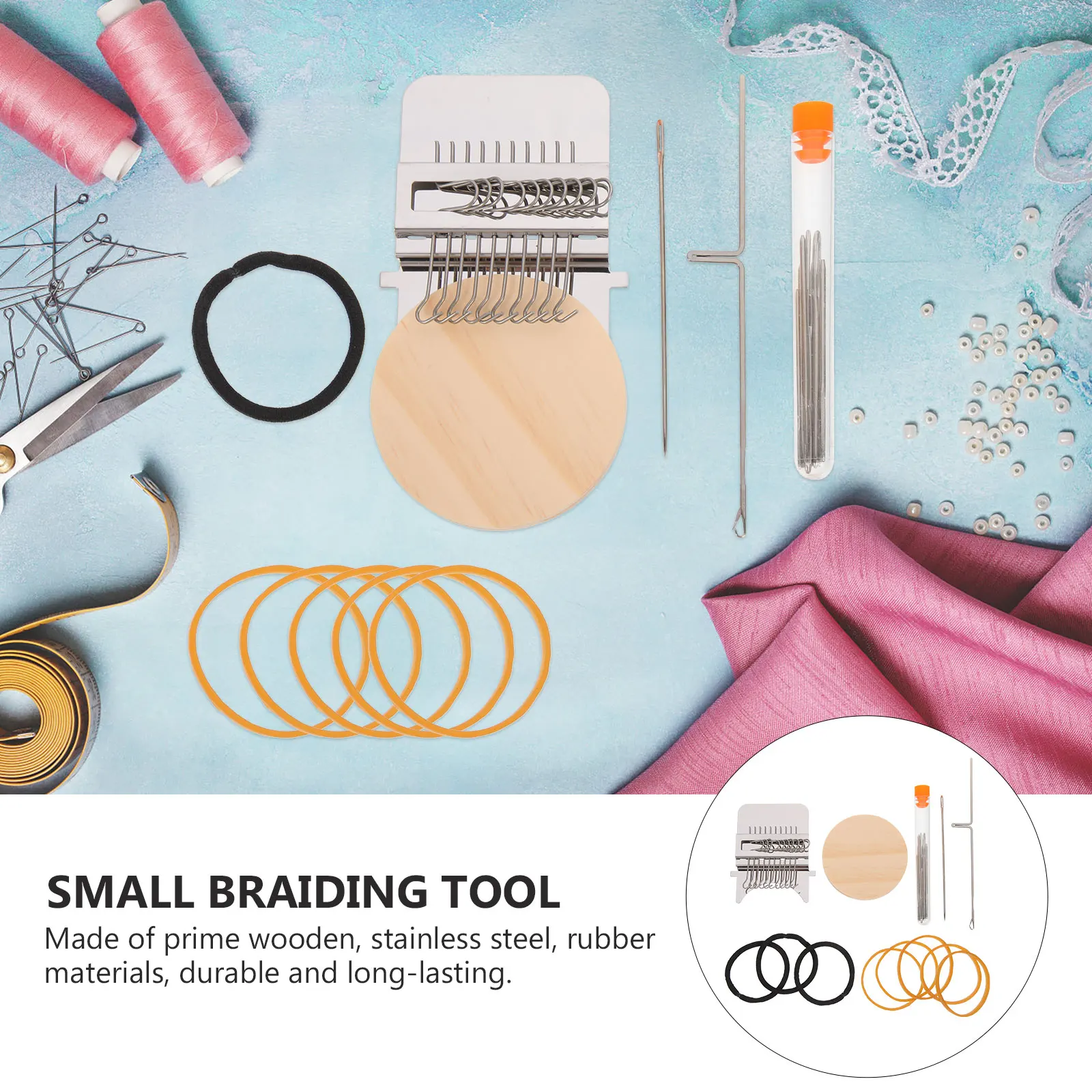 1Set Mini Weaving Small Speedweve Darning Wood Stainless Steel Kit DIY Knitting Tool for Clothes Mending Craft
1Set Mini Weaving Small Speedweve Darning Wood Stainless Steel Kit DIY Knitting Tool for Clothes Mending Craft