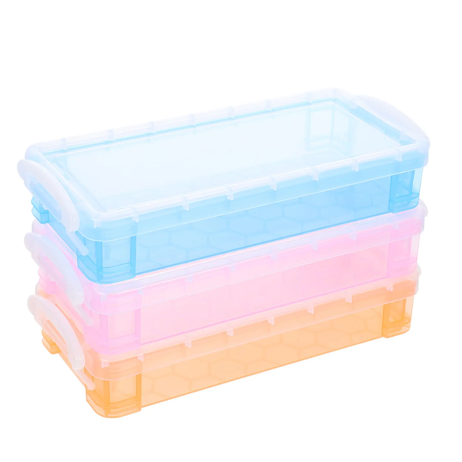 3pcs Plastic Box Kids Stationery Storage Box Large Capacity Pen Organizer For Students Lightweight Pencil Holder Portable Pencil 
3pcs Plastic Box Kids Stationery Storage Box Large Capacity Pen Organizer For Students Lightweight Pencil Holder Portable Pencil