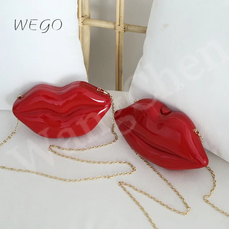 Red Lip Acrylic Shoulder Bag Dinner Bag Festive Creative Single Root Chain Strap Messenger Chain Bag Handbags for Women
Red Lip Acrylic Shoulder Bag Dinner Bag Festive Creative Single Root Chain Strap Messenger Chain Bag Handbags for Women