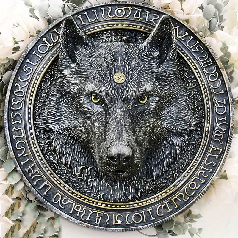 Wolf Themed Round Aluminum Sign, UV and Scratch Resistant, Easy-Hang, Outdoor and Indoor Decor, Decorative Wall Poster,8in/11.8i
Wolf Themed Round Aluminum Sign, UV and Scratch Resistant, Easy-Hang, Outdoor and Indoor Decor, Decorative Wall Poster,8in/11.8i