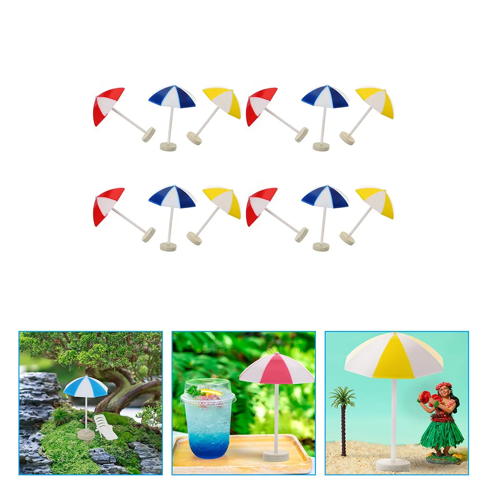 12 Pcs Mini Beach Umbrella Ornaments Red Blue Yellow Each 4 Decorations for Miniature Gardens Dollhouse Crafts Gifts Miniature
12 Pcs Mini Beach Umbrella Ornaments Red Blue Yellow Each 4 Decorations for Miniature Gardens Dollhouse Crafts Gifts Miniature