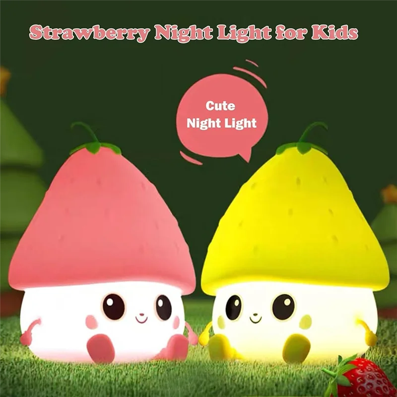 Y50A-Cute Strawberries Night Light,Cute Night Light Night Light,Rechargeable Night Light For Bedroom, Lamp Room Decor Durable ,P
Y50A-Cute Strawberries Night Light,Cute Night Light Night Light,Rechargeable Night Light For Bedroom, Lamp Room Decor Durable ,P