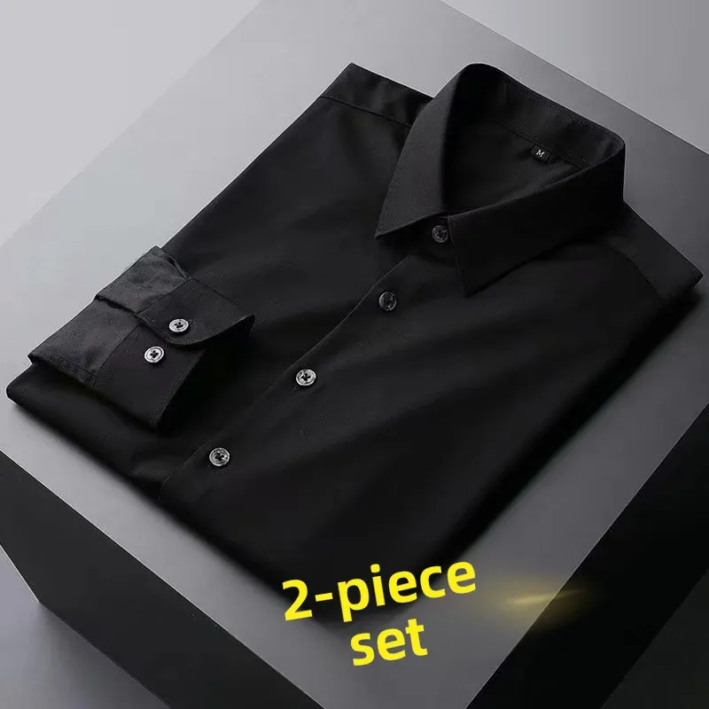 Business Casual Long Sleeve Shirt Men's Workwear Anti-Wrinkle Iron-Free Spring Autumn Large Size Shirt Thin Fabric Sharp Collar
Business Casual Long Sleeve Shirt Men's Workwear Anti-Wrinkle Iron-Free Spring Autumn Large Size Shirt Thin Fabric Sharp Collar