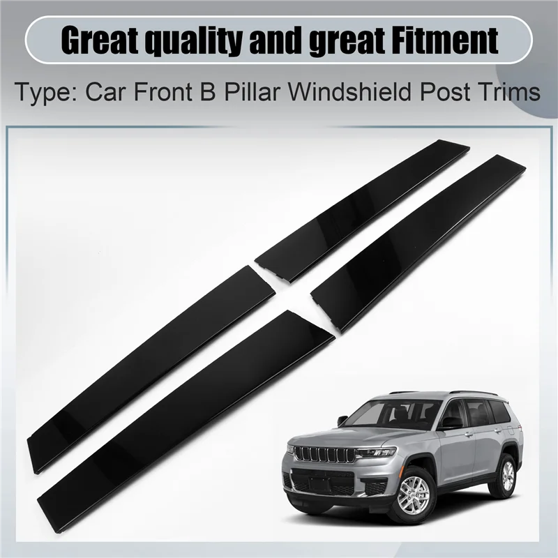 4Pcs Front+Rear Door Window Trims Panel 5701-0444-An 57010445AN For Jeep Grand Cherokee 11-21 57010446AN B Pillar Cover
4Pcs Front+Rear Door Window Trims Panel 5701-0444-An 57010445AN For Jeep Grand Cherokee 11-21 57010446AN B Pillar Cover