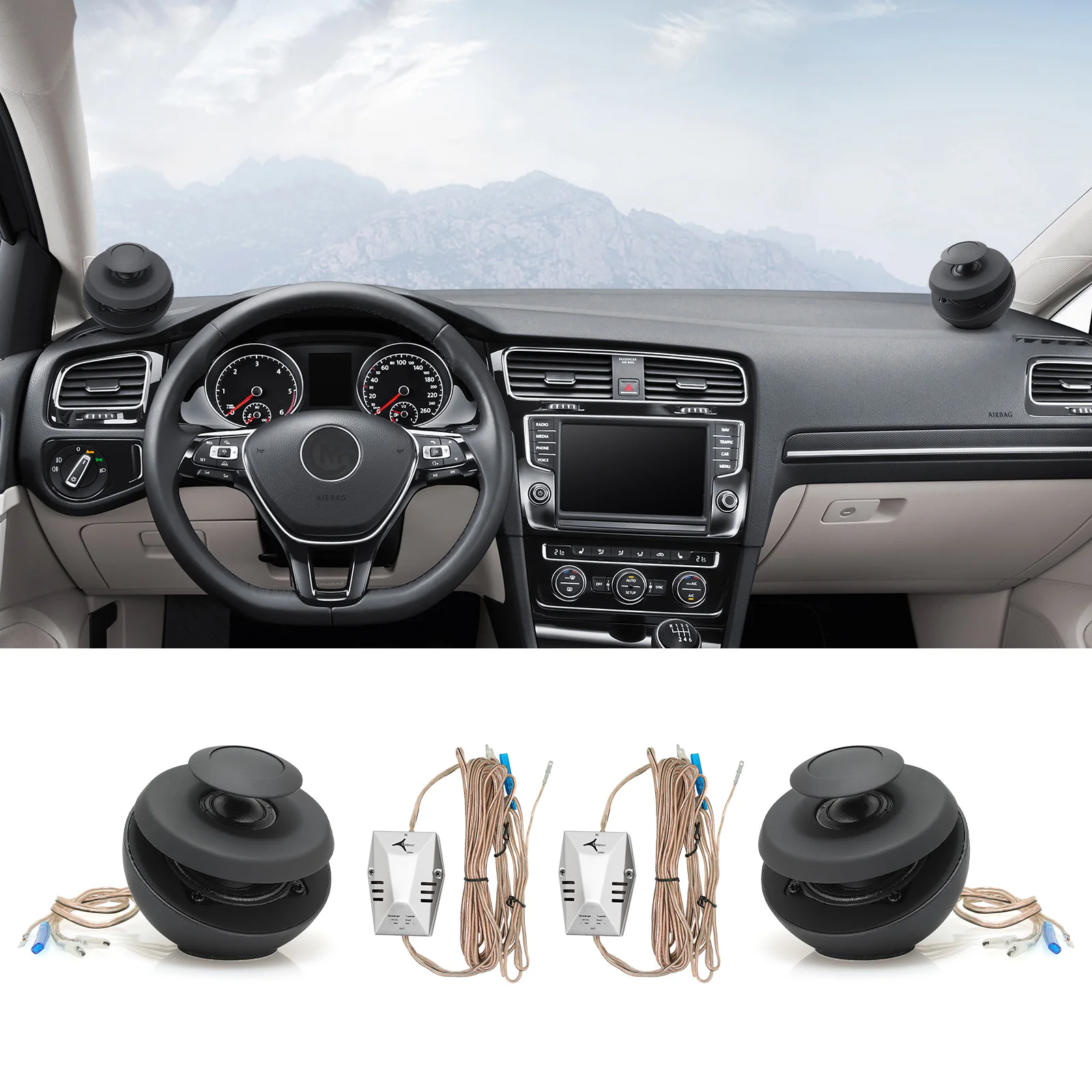 1 Set Dome Tweeter Car Speaker Crossover Divider Vehicle Auto Music Haut Parleur Voiture Car Speaker Crossover Divider Component
1 Set Dome Tweeter Car Speaker Crossover Divider Vehicle Auto Music Haut Parleur Voiture Car Speaker Crossover Divider Component