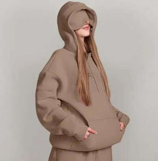 Women's Solid Color Hooded Two-Piece Set Autumn Winter Top New Stylish Comfortable Fashionable Set for Women
Women's Solid Color Hooded Two-Piece Set Autumn Winter Top New Stylish Comfortable Fashionable Set for Women