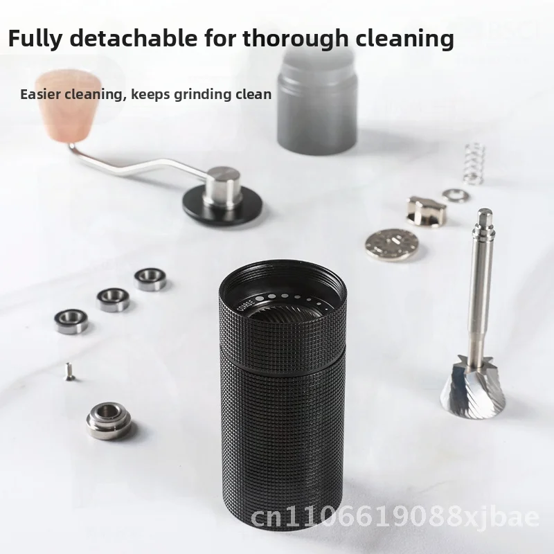 Seven-Star Manual Coffee Grinder Hand Operated Grinder Small Square Italian Design Glossy Black/Gray Minimalist Style Coffee
Seven-Star Manual Coffee Grinder Hand Operated Grinder Small Square Italian Design Glossy Black/Gray Minimalist Style Coffee