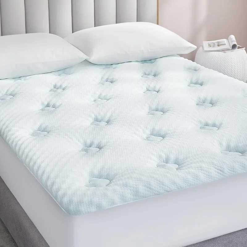 Memory Foam Mattress Topper Full Size, Pillow Top Mattress Pad Full for Back Pain Relief with Egg Crate Gel Foam, 54" x75"
Memory Foam Mattress Topper Full Size, Pillow Top Mattress Pad Full for Back Pain Relief with Egg Crate Gel Foam, 54" x75"