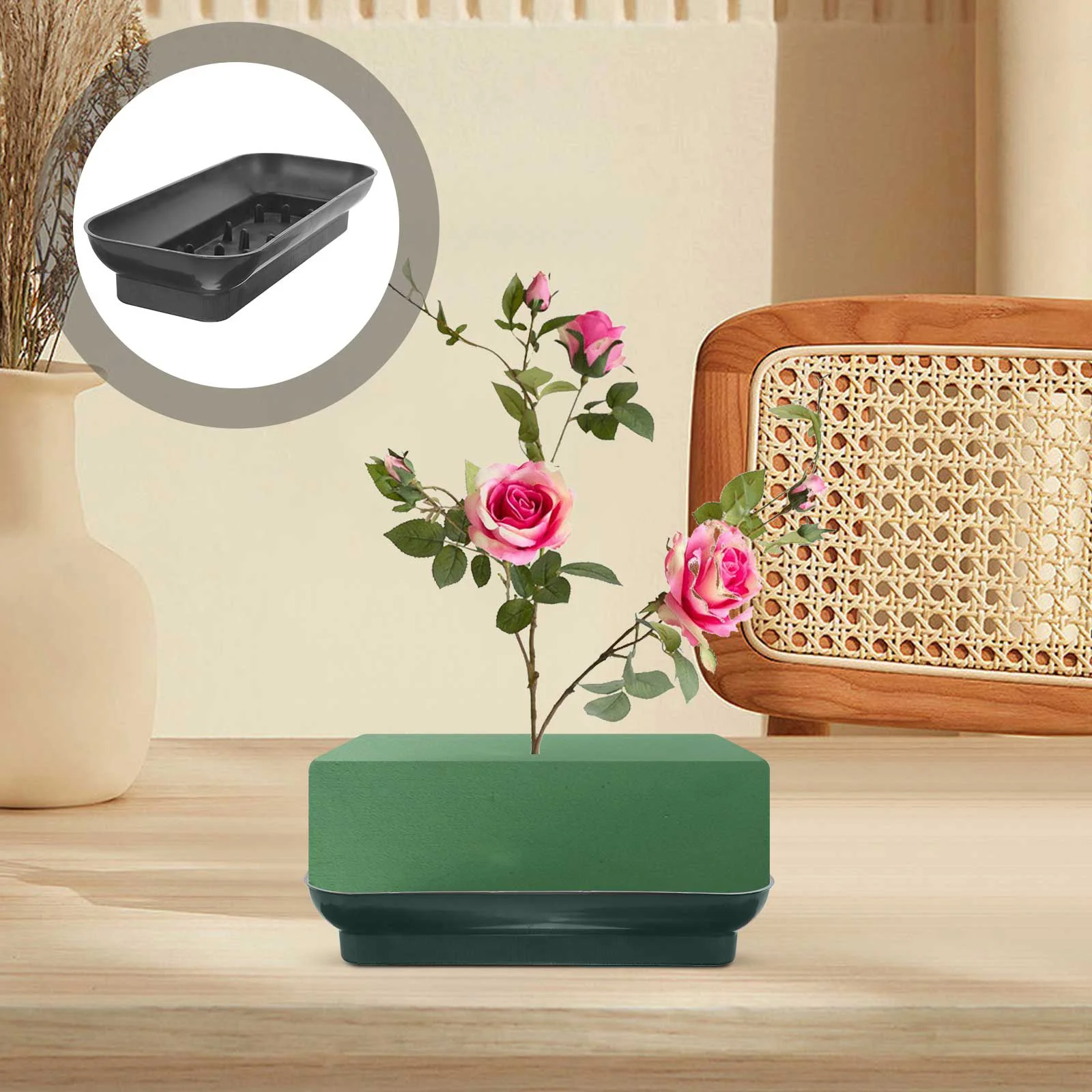 Flower Arrangement Tray Plastic Foam Floral Mud Holder Floral Foam Container for Wedding Party Decoration Supplies
Flower Arrangement Tray Plastic Foam Floral Mud Holder Floral Foam Container for Wedding Party Decoration Supplies