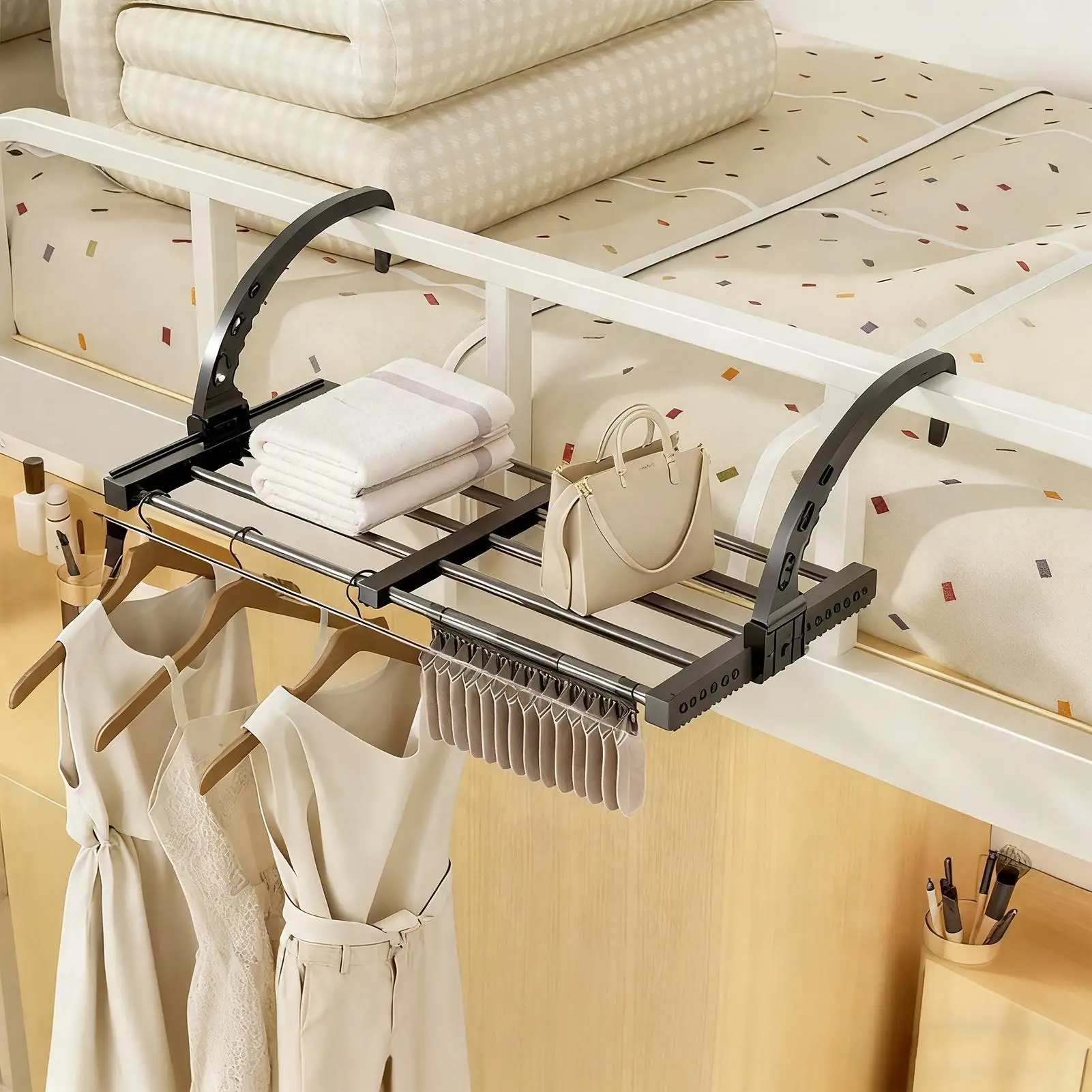 Бытовая выдвижная балконная вешалка для одежды, стальная складная полка для обуви, многофункциональная подвесная сушилка для окна No Punch
Бытовая выдвижная балконная вешалка для одежды, стальная складная полка для обуви, многофункциональная подвесная сушилка для окна No Punch