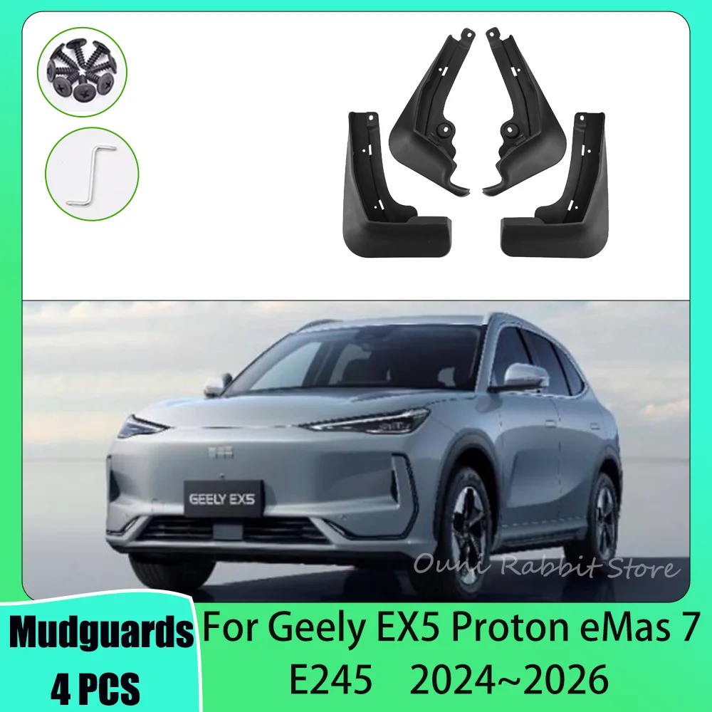 Для Geely EX5 Proton eMas 7 E245 2024 ~ 2026 2025 Автомобильные колеса Брызговики Брызговики для кожи Защитные крылья Запчасти для брызг Аксессуары
Для Geely EX5 Proton eMas 7 E245 2024 ~ 2026 2025 Автомобильные колеса Брызговики Брызговики для кожи Защитные крылья Запчасти для брызг Аксессуары