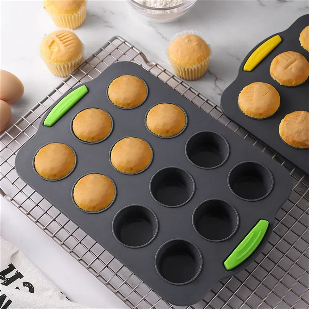 Mini Muffin 12 Holes Silicone Round Mould DIY Cupcake Cook Fondant Baking Pan Non-Stick Pudding Steamed Cake Mould Baking Tool
Mini Muffin 12 Holes Silicone Round Mould DIY Cupcake Cook Fondant Baking Pan Non-Stick Pudding Steamed Cake Mould Baking Tool