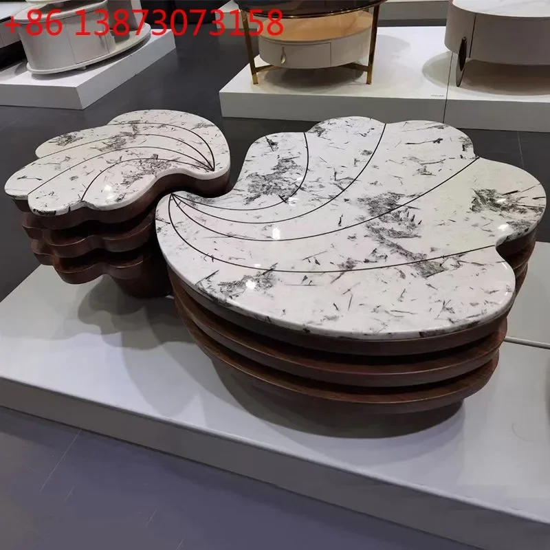 Light luxury Italian coffee table large apartment living room modern home retro marble size combination
Light luxury Italian coffee table large apartment living room modern home retro marble size combination