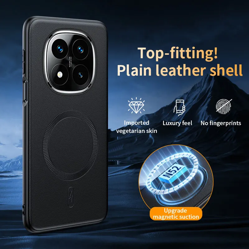 Protection Phone Case for Redmi 14C Note 14 Pro Plus 5G 4G Magnetic Wireless Charging Silicone Soft Leather Back Cover Cases
Protection Phone Case for Redmi 14C Note 14 Pro Plus 5G 4G Magnetic Wireless Charging Silicone Soft Leather Back Cover Cases
