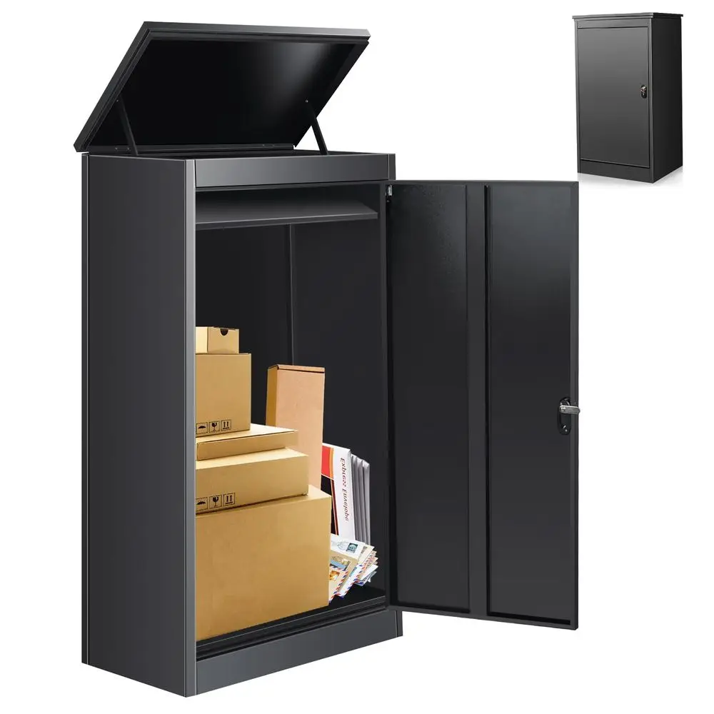 Delivery Boxes for Outside, 20.5 23.6 46.5IN Ultra Large Mailbox for Parcel, Automobile Steel Parcel Mailbox, Waterproof AntiTh
Delivery Boxes for Outside, 20.5 23.6 46.5IN Ultra Large Mailbox for Parcel, Automobile Steel Parcel Mailbox, Waterproof AntiTh