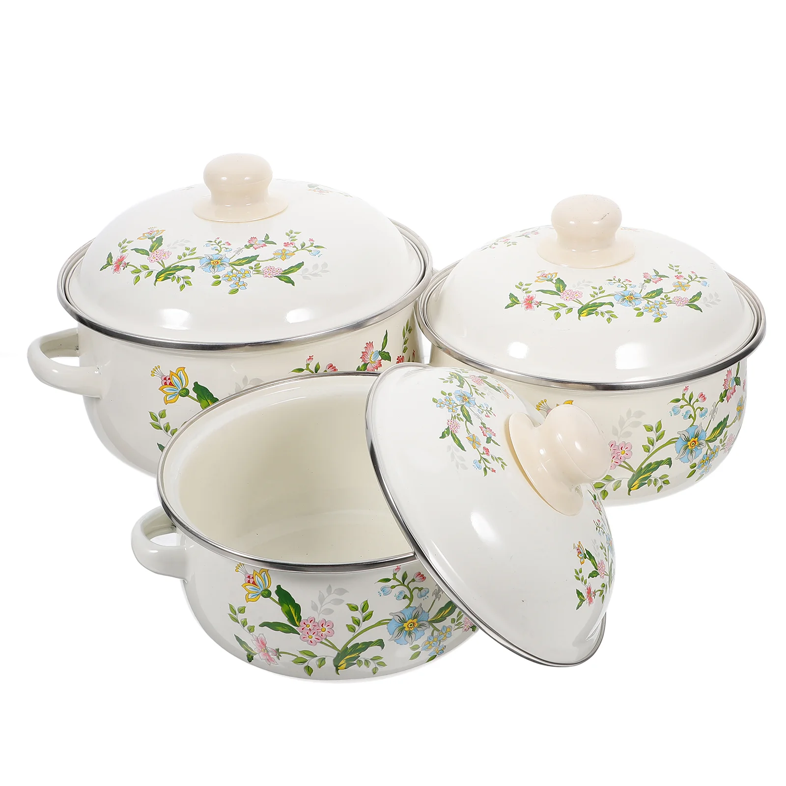 3pcs Cooking Pots Set Stock Pots Flat Bottom Stockpot Enamel Cooking Pot Soup Pot enamel pot small pot with handle
3pcs Cooking Pots Set Stock Pots Flat Bottom Stockpot Enamel Cooking Pot Soup Pot enamel pot small pot with handle