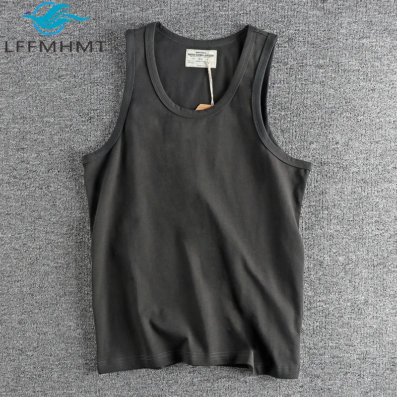 230g/m² 100% Cotton Men's Vintage Sleeveless Tanks Summer New Fashion Sport Casual Loose Solid Color Simple Basic Pullover Tops
230g/m² 100% Cotton Men's Vintage Sleeveless Tanks Summer New Fashion Sport Casual Loose Solid Color Simple Basic Pullover Tops