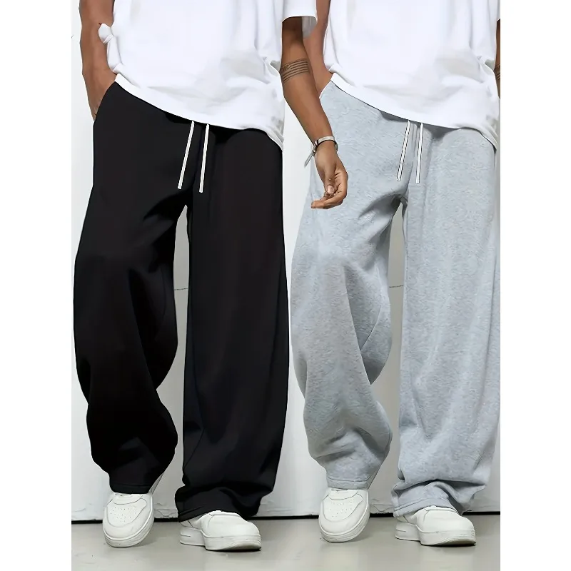Spring Versatile Straight Loose Casual Pants for Men and Women, Drawstring Sports Couple Wide-leg Sweatpants
Spring Versatile Straight Loose Casual Pants for Men and Women, Drawstring Sports Couple Wide-leg Sweatpants