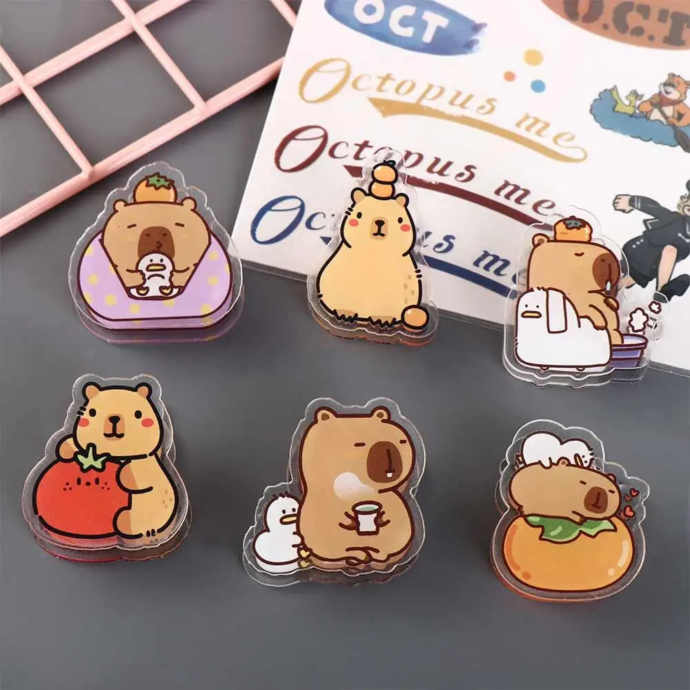 Sealing Clamp Capybara Cartoon Memo Clip Transparent Persimmons Acrylic Paper Clip Acrylic Cartoon Kawaii PP Clip Desk Organizer 
Sealing Clamp Capybara Cartoon Memo Clip Transparent Persimmons Acrylic Paper Clip Acrylic Cartoon Kawaii PP Clip Desk Organizer