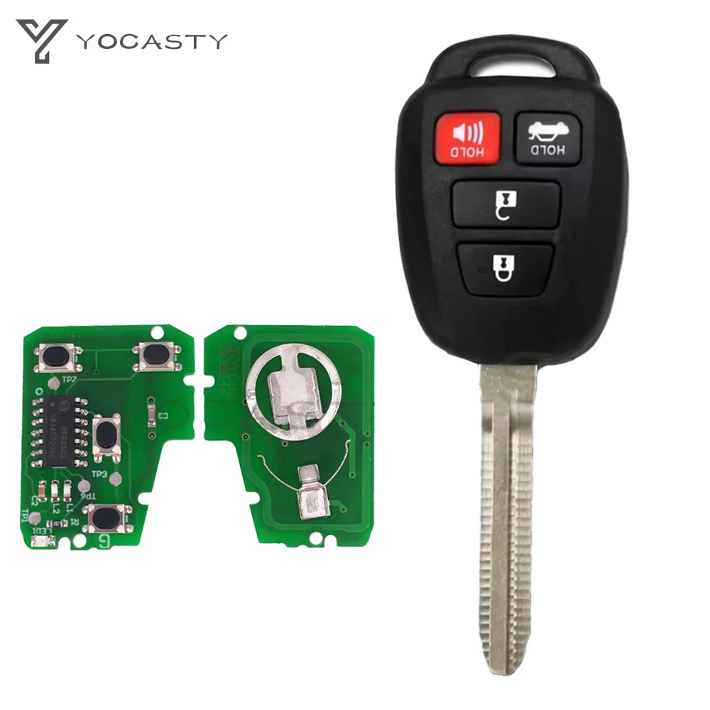 YOCASTY 4 Button Remote Car Key 314.4Mhz For Toyota Camry Corolla 2012 2013 2014 2017 with G H Chip HYQ12BDM HYQ12BEL Key Fob
YOCASTY 4 Button Remote Car Key 314.4Mhz For Toyota Camry Corolla 2012 2013 2014 2017 with G H Chip HYQ12BDM HYQ12BEL Key Fob
