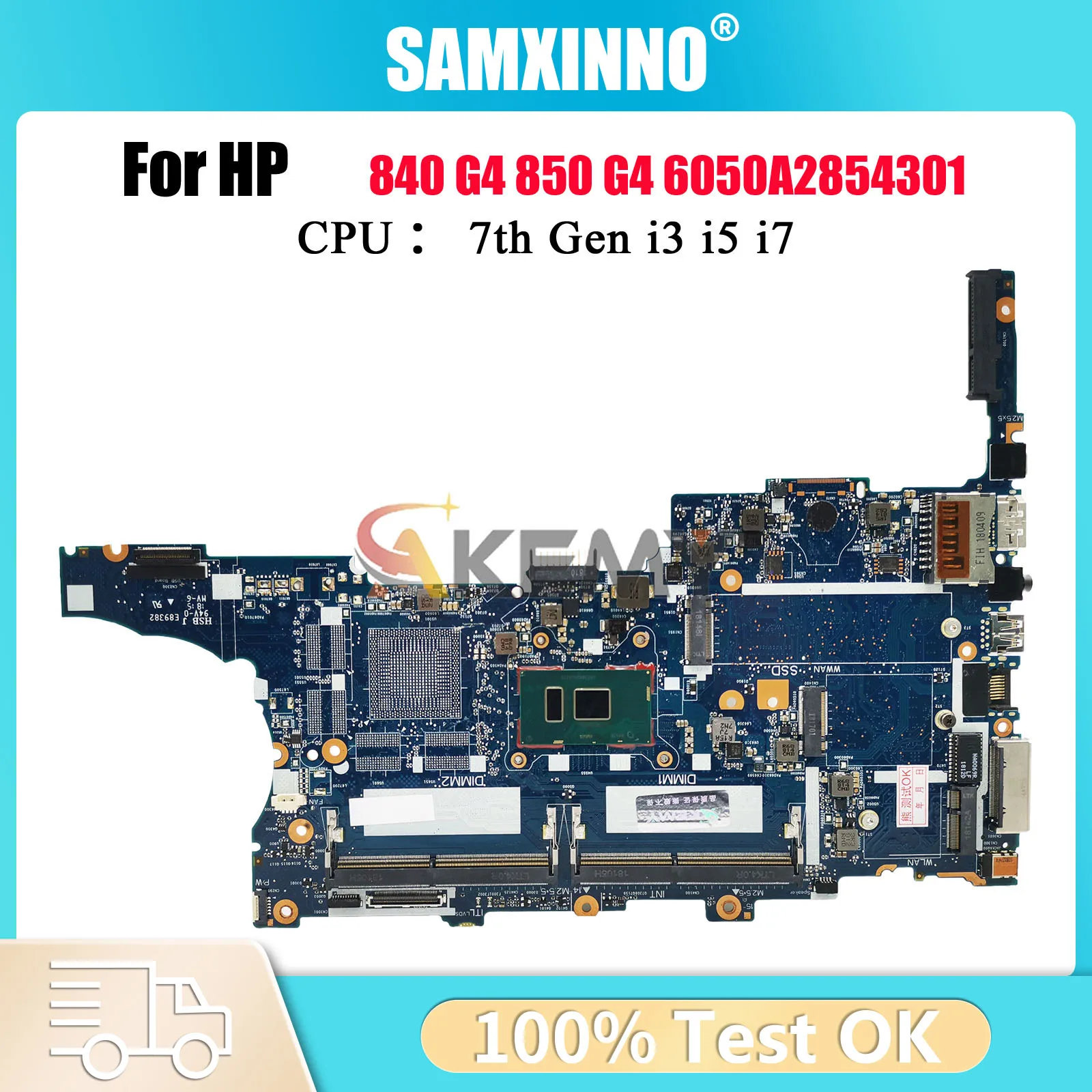6050A2854301 For HP EliteBook 840 G4 850 G4 Laptop Motherboard 917503-001 917501-001 With i5 i7 CPU DDR4 100% Fully Tested
6050A2854301 For HP EliteBook 840 G4 850 G4 Laptop Motherboard 917503-001 917501-001 With i5 i7 CPU DDR4 100% Fully Tested
