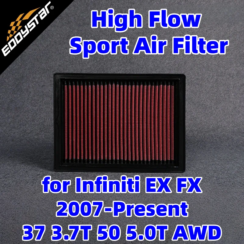 Спортивный воздушный фильтр с высоким расходом для Infiniti EX FX 2007-настоящее время 37 3,7 т 50 5,0 т AWD моющиеся гоночные впускные фильтры
Спортивный воздушный фильтр с высоким расходом для Infiniti EX FX 2007-настоящее время 37 3,7 т 50 5,0 т AWD моющиеся гоночные впускные фильтры
