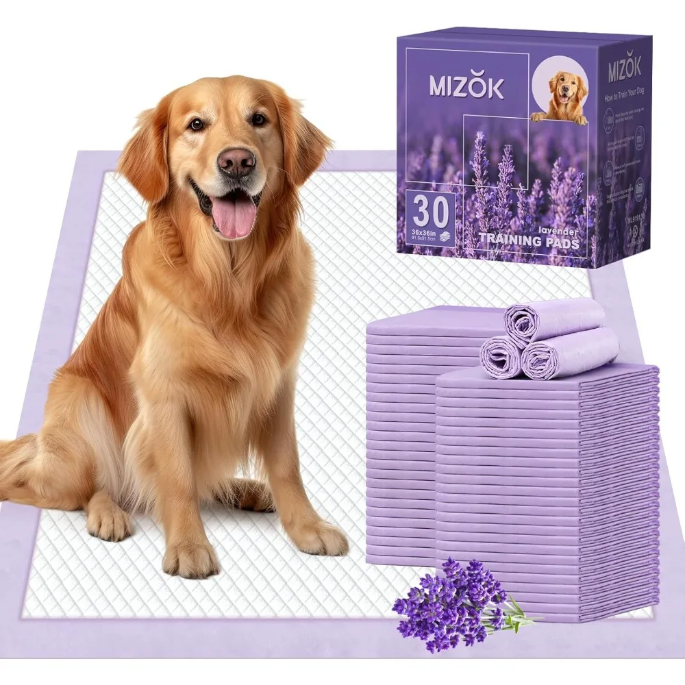 Extra Large 36x36 Pet Training Pads Ultra Absorbent 11 Cups 6 Layer Leak Proof Lavender 30 Count
Extra Large 36x36 Pet Training Pads Ultra Absorbent 11 Cups 6 Layer Leak Proof Lavender 30 Count